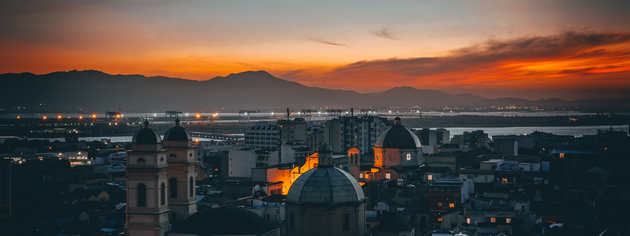 Top view of Cagliari