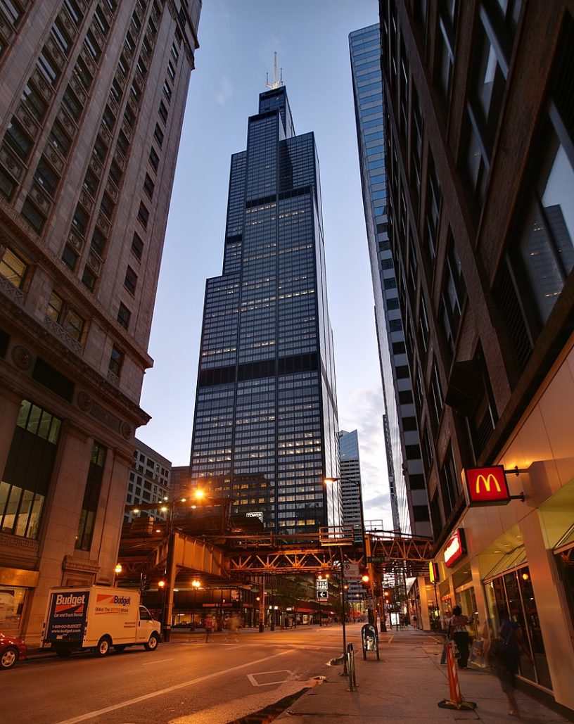 Willis Tower seen from street level